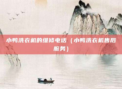 小鸭洗衣机的维修电话(小鸭洗衣机售后服务)