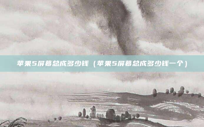 苹果5屏幕总成多少钱(苹果5屏幕总成多少钱一个)