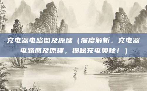 充电器电路图及原理（深度解析，充电器电路图及原理，揭秘充电奥秘！）