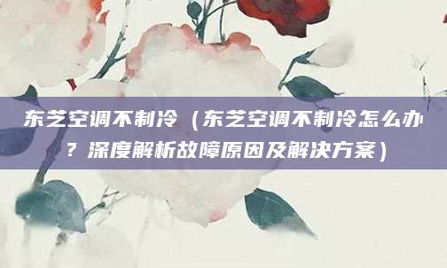 东芝空调不制冷（东芝空调不制冷怎么办？深度解析故障原因及解决方案）