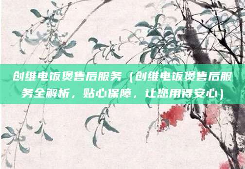 创维电饭煲售后服务（创维电饭煲售后服务全解析，贴心保障，让您用得安心）