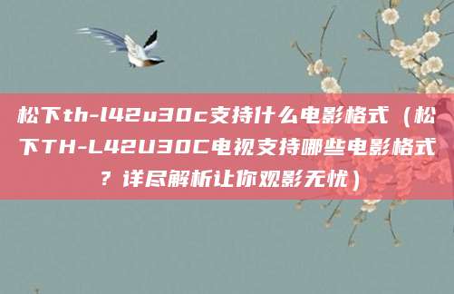 松下th-l42u30c支持什么电影格式（松下TH-L42U30C电视支持哪些电影格式？详尽解析让你观影无忧）