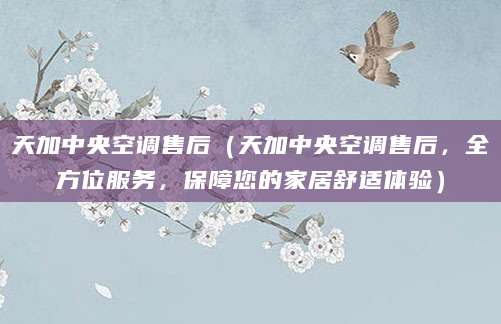 天加中央空调售后(天加中央空调售后,全方位服务,保障您的家居舒适体验)