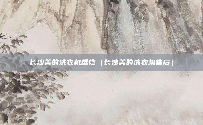 长沙美的洗衣机维修（长沙美的洗衣机售后）