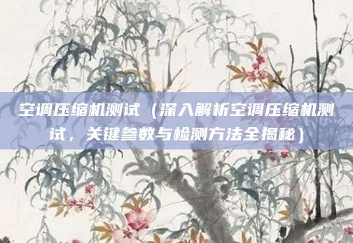 空调压缩机测试（深入解析空调压缩机测试，关键参数与检测方法全揭秘）