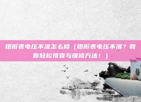 钳形表电压不准怎么修（钳形表电压不准？教你轻松排查与维修方法！）