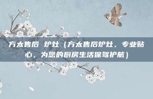 方太售后 炉灶（方太售后炉灶，专业贴心，为您的厨房生活保驾护航）