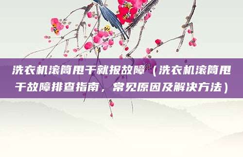 洗衣机滚筒甩干就报故障（洗衣机滚筒甩干故障排查指南，常见原因及解决方法）