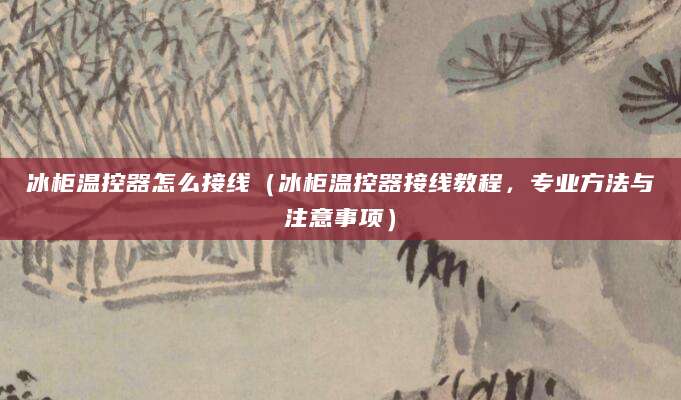 冰柜温控器怎么接线（冰柜温控器接线教程，专业方法与注意事项）