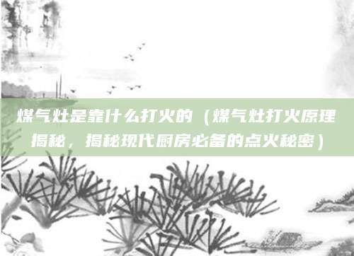 煤气灶是靠什么打火的（煤气灶打火原理揭秘，揭秘现代厨房必备的点火秘密）