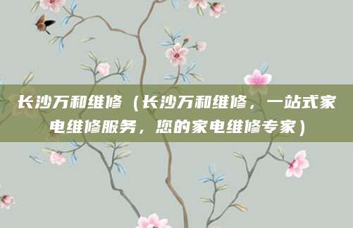 长沙万和维修（长沙万和维修，一站式家电维修服务，您的家电维修专家）