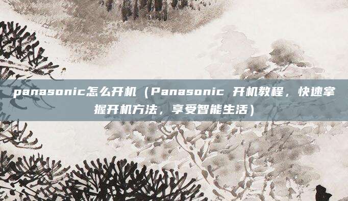 panasonic怎么开机(Panasonic 开机教程,快速掌握开机方法,享受智能生活)