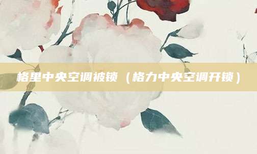 格里中央空调被锁(格力中央空调开锁)