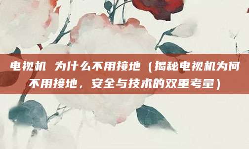 电视机 为什么不用接地（揭秘电视机为何不用接地，安全与技术的双重考量）